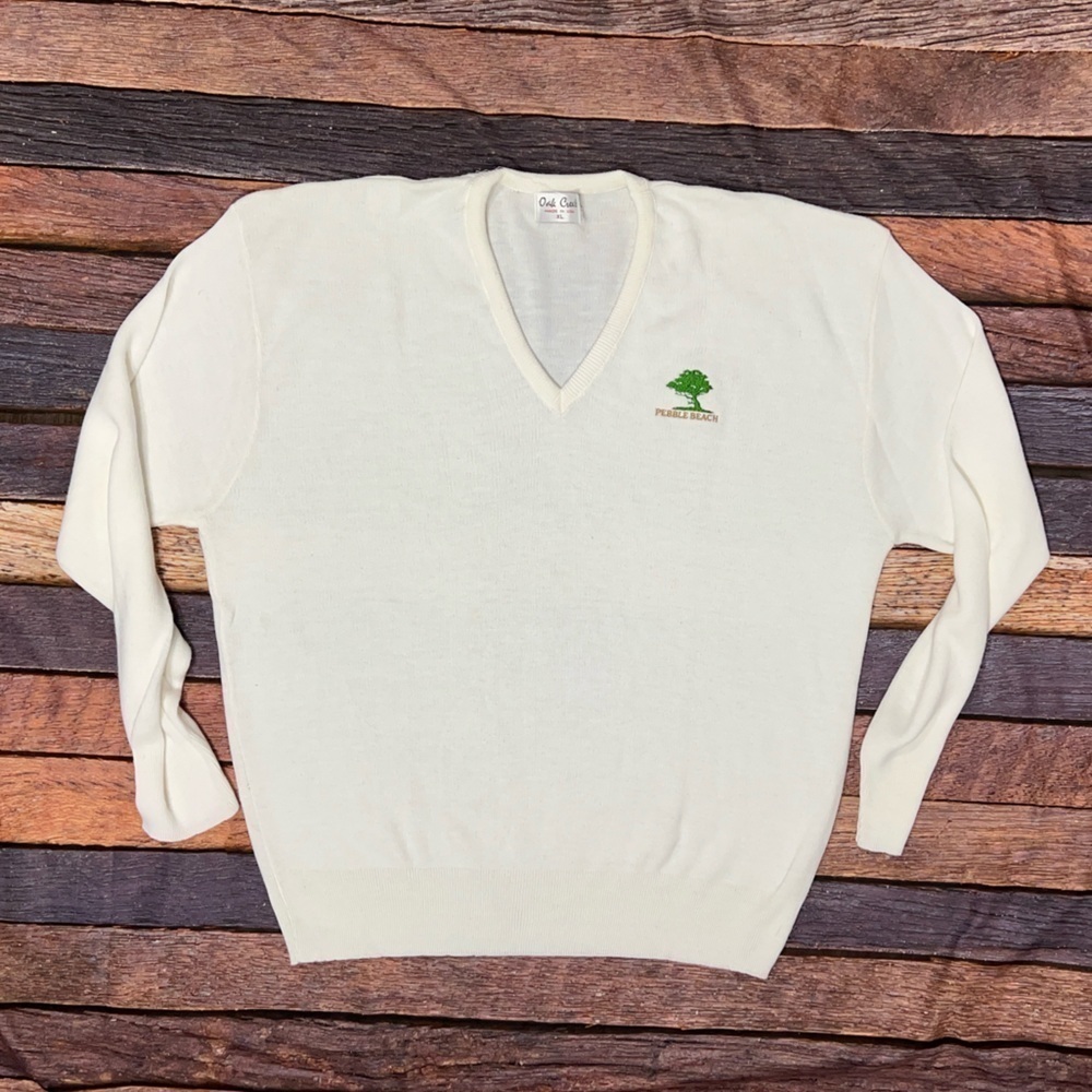 Vintage 1980s Pebble Beach Golf Course 80s Sweater Pullover